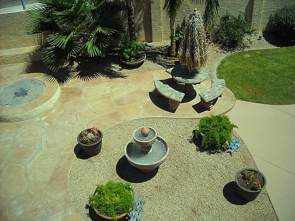private backyard - entertaining