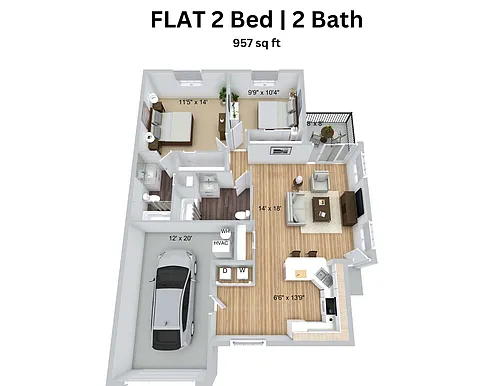 Floor plan 2X2