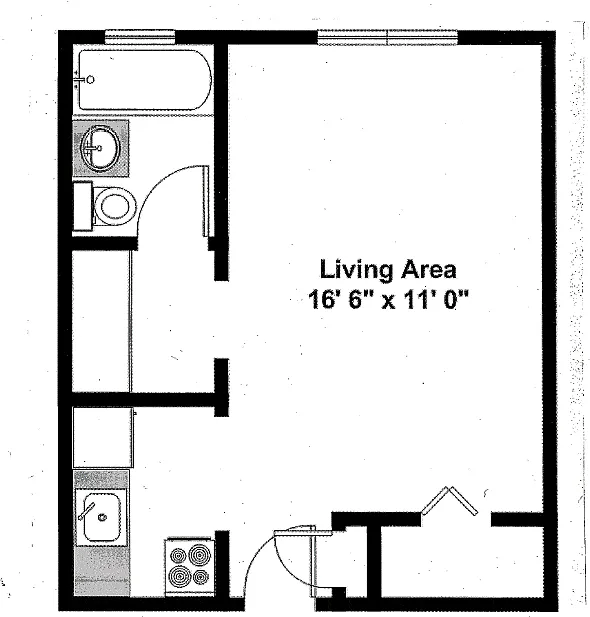 Floor plan Studio