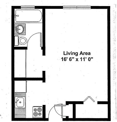 Floor plan Studio