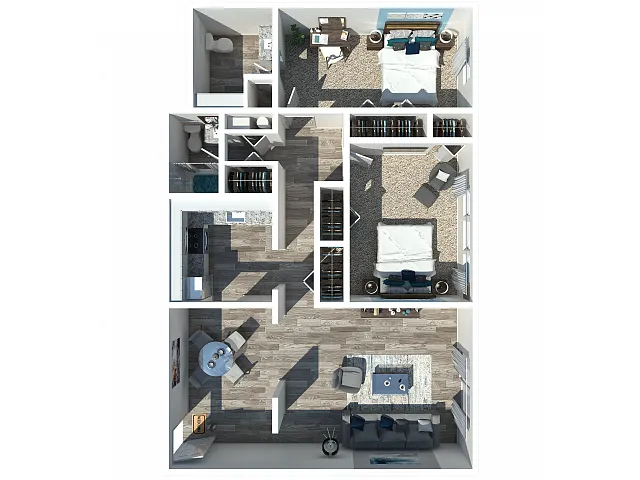 Floor plan Hampshire 2 Bedroom