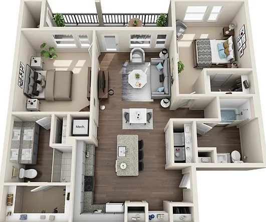 Two Bedrooms, Two Bathrooms, 1110 sqft, Full-Sized Washer/Dryer, Patio/Balcony, Two Walk-in Closets Two Bedrooms, Two Bathrooms, 1110 sqft, Full-Sized Washer/Dryer, Patio/Balcony, Two Walk-in Closets