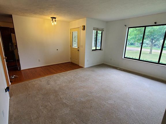 Living room and front door entrance
