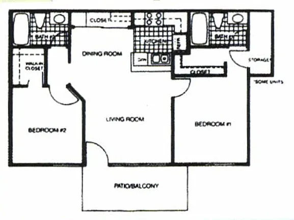 Floor plan 2X2 P
