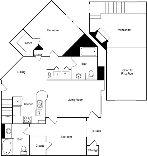 Floor plan 2DL