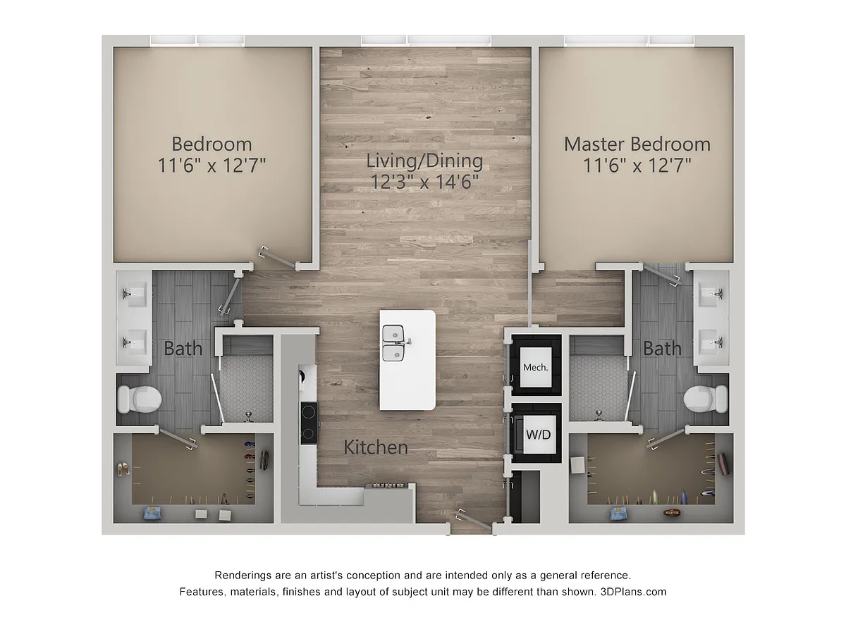 Floor plan 2LA ALT