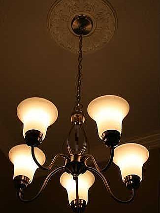 Main Entry Light Fixture with Decorative Onlay