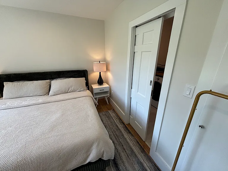 Downstairs: back bedroom, king bed