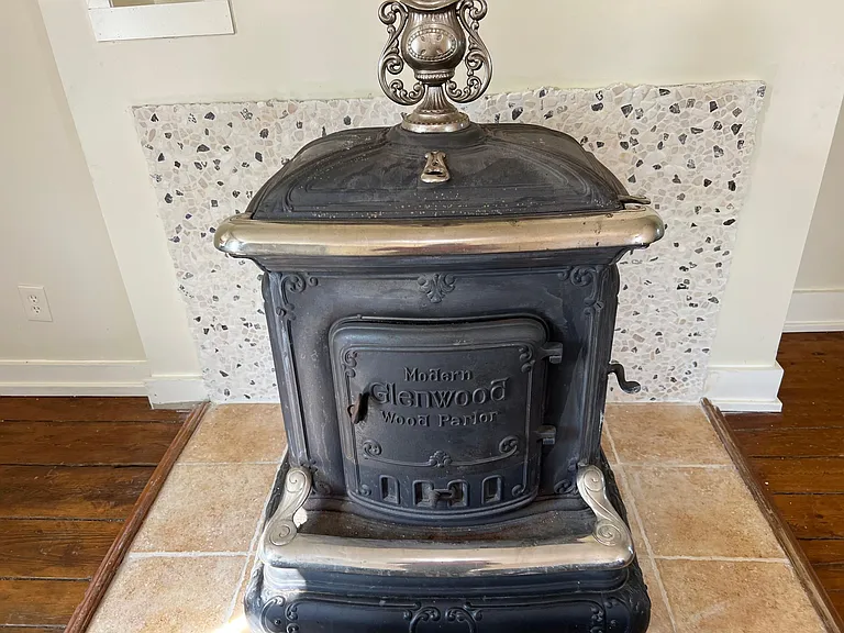 Wood stove in LR