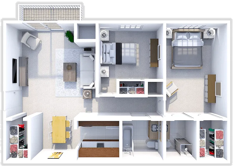 Floor plan The Everett