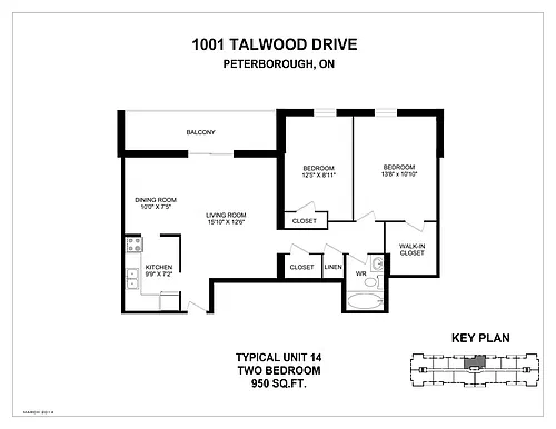 Floor plan 2 Bedroom 2 Bed 1 Bath