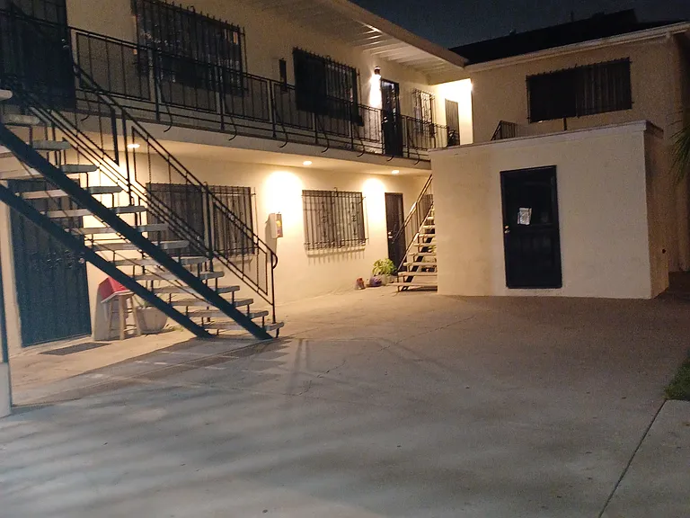570 E. Pleasant St building, night view