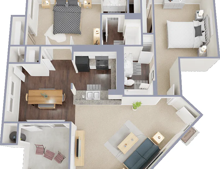 Plan D Floorplan Diagram