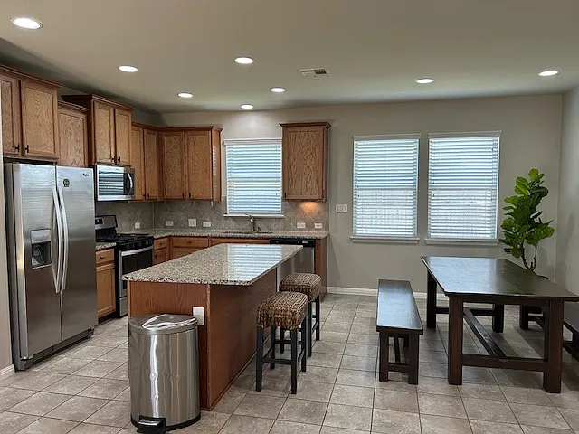 RECENT PIC TAKEN 5/23/2025~ NEW black hardware on cabinets in Kitchen & both bathrooms added~