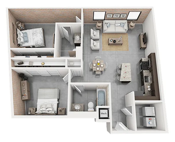 Floor plan Ironworks - Ice House