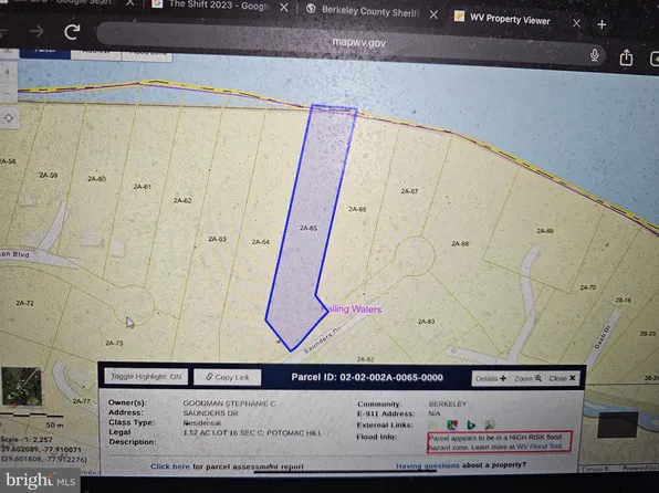 Saunders Dr, Falling Waters, WV 25419