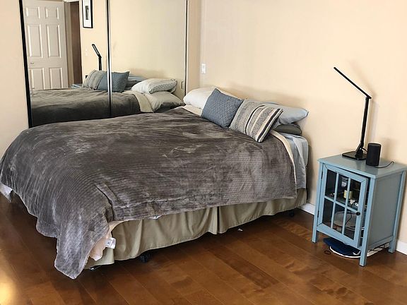 Large main bedroom with lots of closet space and ensuite bathroom.