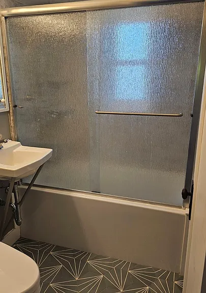 Bathroom with New Flooring