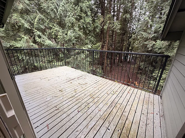 Large, private deck