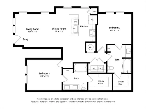 Floor plan B1A