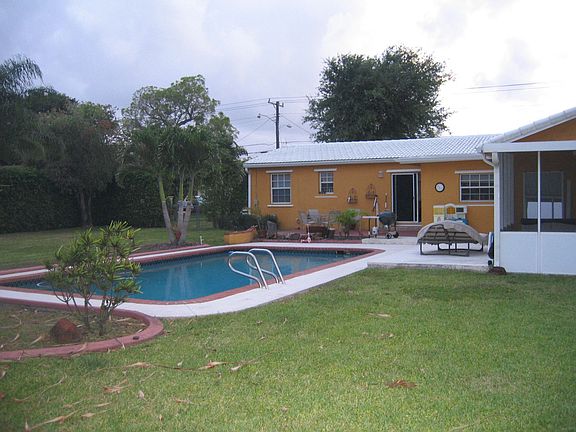 Pool view from east looking west.