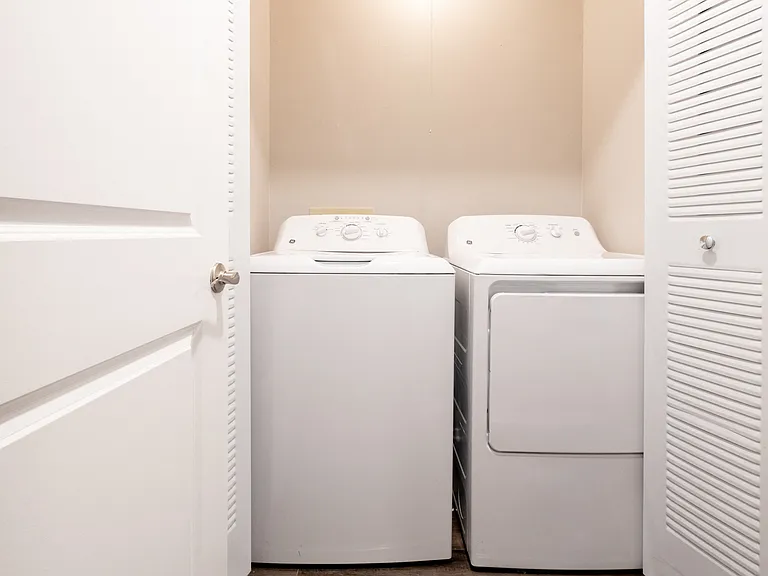 Laundry Area in the Two Bedroom Townhome at Woodbridge Bloomington