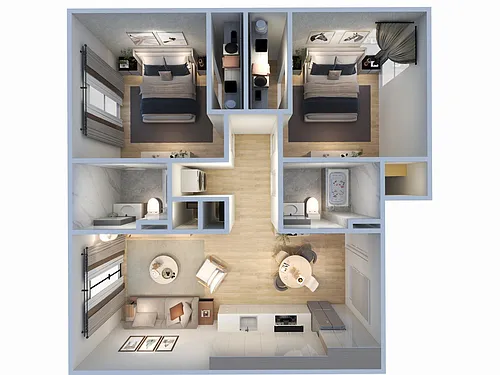 Floor plan 2X2