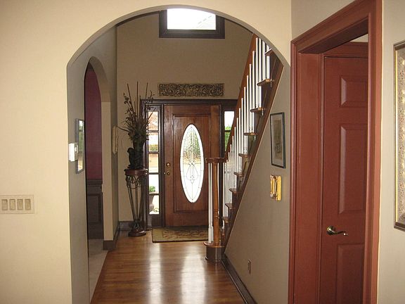 downstairs looking at front foyer