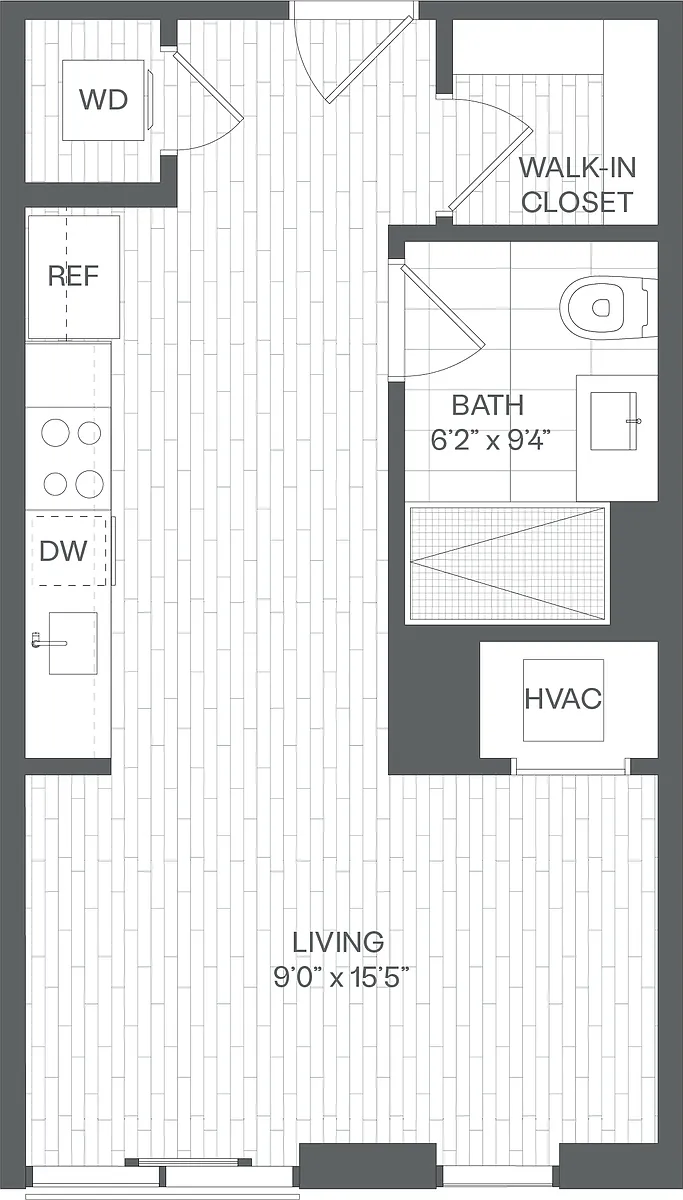 Floor plan Studio-SN(SIM)