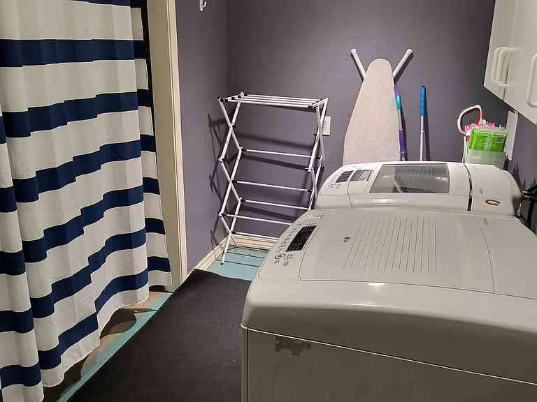 Laundry room (shared with the basement tenant in a communal area)