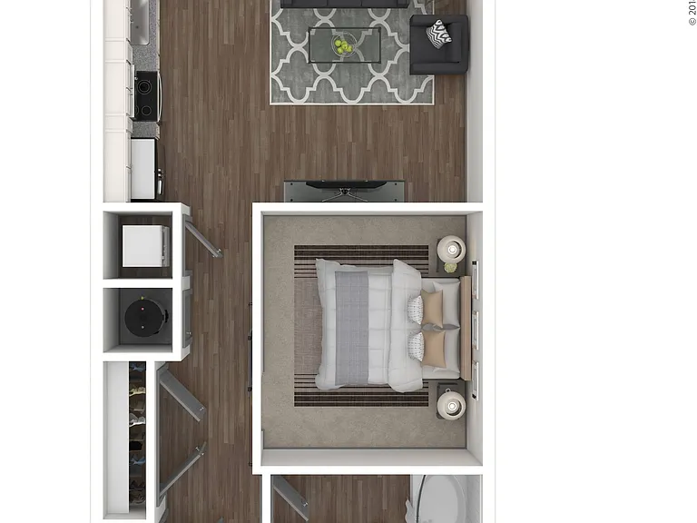 Studio apartment in Charlotte, NC. Studio apartment in Charlotte, NC.