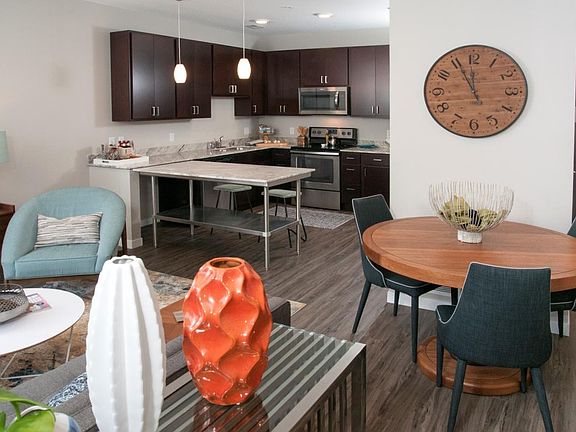 living/dining area & kitchen