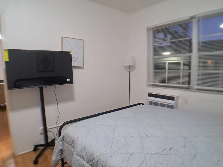 Very nice garden view from the bedroom with smart tv