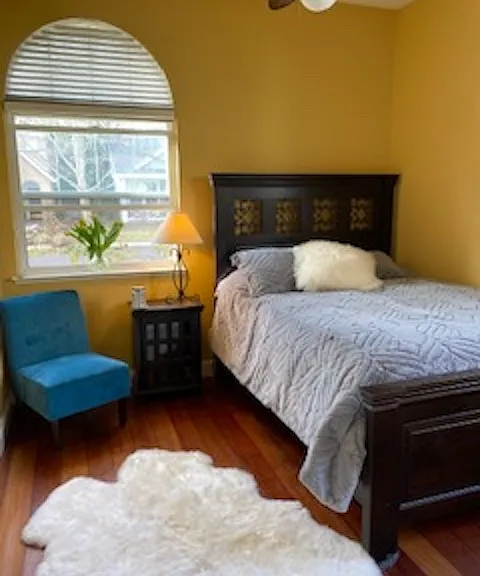 Bedroom #1: walk-in closet, dresser and mirror
