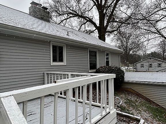 rear of the property 