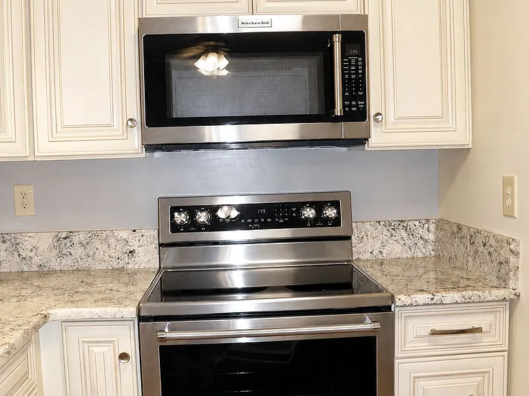 Microwave and Range. Kitchenaid