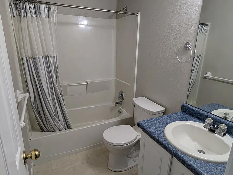 Guest bathroom with tub