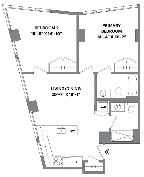 Floor plan 2B
