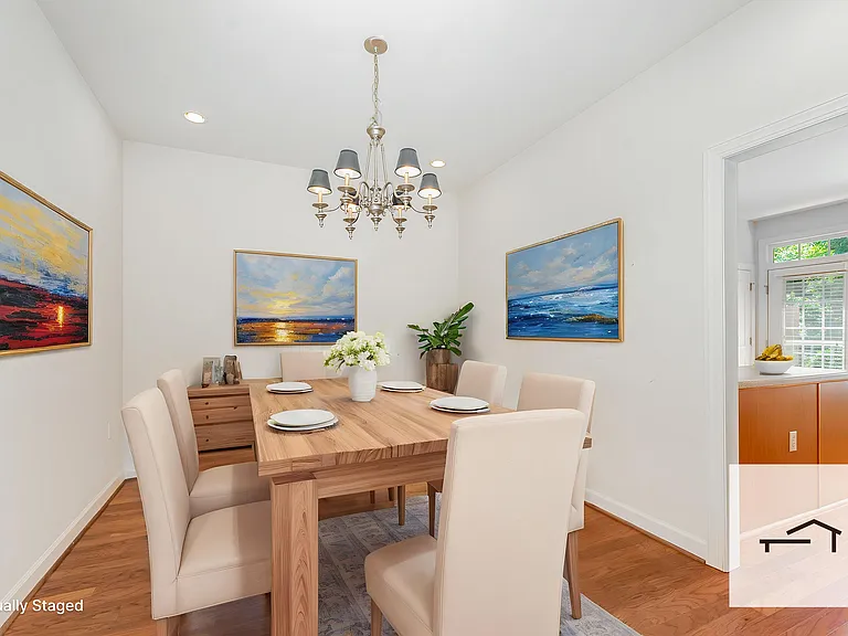 Virtually Staged Dining Room