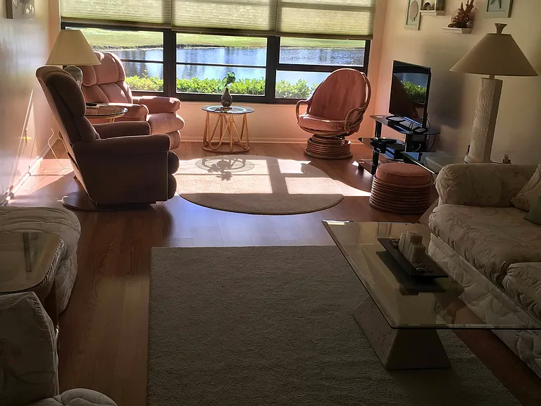 Your view from the dining room toward the lake.