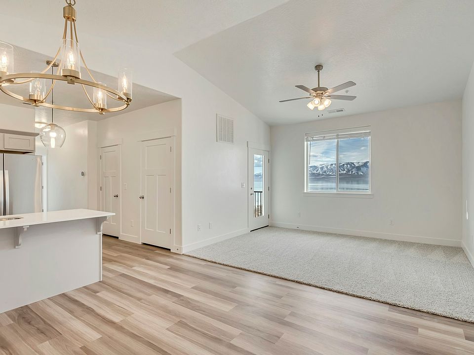 Living Room, Entry & Kitchen
