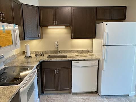 Kitchen sink view new granite