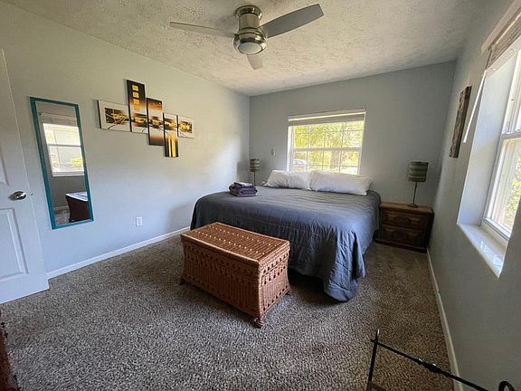 Master bedroom with king bed.