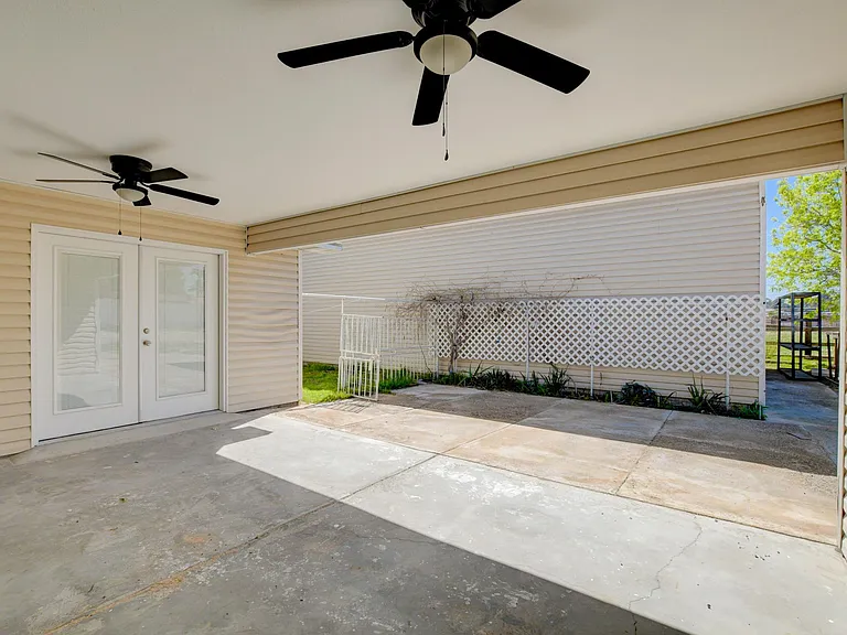 Covered Patio Outside of Master and Family Room