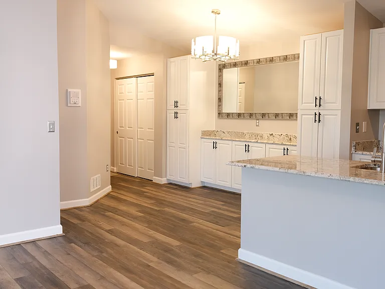 Entry way with plenty of storage.