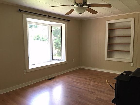 Living room with bay window