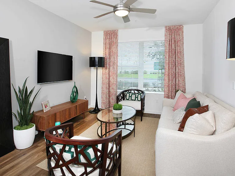 Living Room with Hard Surface Flooring