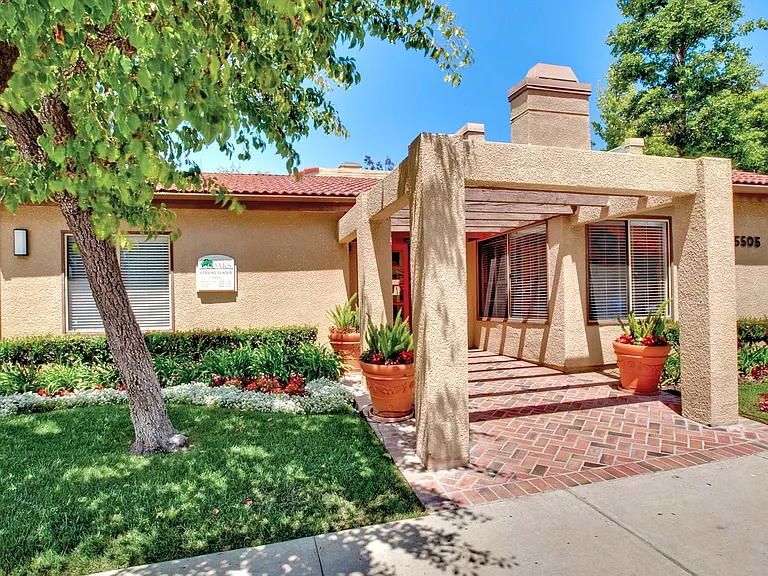 Visit the leasing office at 5505 Cochran Street