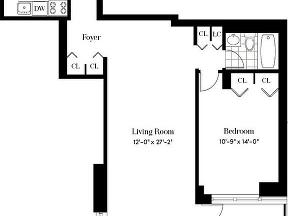 2nd image of 124 W 60th St APT 25A