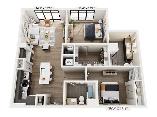 Floor plan Peony